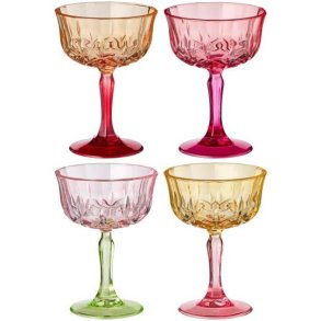 Vinglas 4 assorteret farver s�t af 4 Forudbestilling november 2026