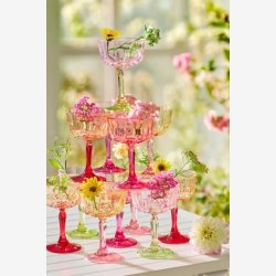 Vinglas 4 assorteret farver s�t af 4 Forudbestilling november 2026