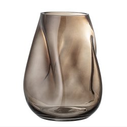 Ingolf Vase Brun Glas