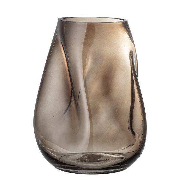 Ingolf Vase Brun Glas