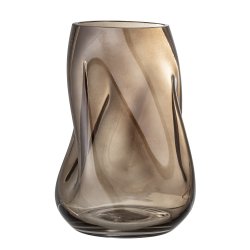 Ingolf Vase Brun Glas