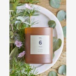NO. 6 - Sequoia Duftlys, Brun, Naturlig Voks