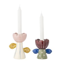 Florita Votive &amp; Candle Holder, Multifarvet, Stent�j