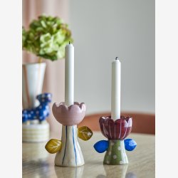 Florita Votive &amp; Candle Holder, Multifarvet, Stent�j