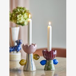 Florita Votive &amp; Candle Holder, Multifarvet, Stent�j