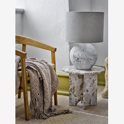 Jasmia Sidebord, Brun, Marmor