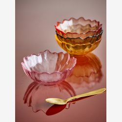 Kana Sk�l, Multifarvet, Glas S�t Af 4 