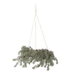 Cedar Krans, Gr�n, Kunstige Blomster