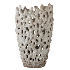 Eunice Deko Vase, Hvid, Stent�j
