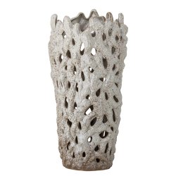 Eunice Deko Vase, Hvid, Stent�j