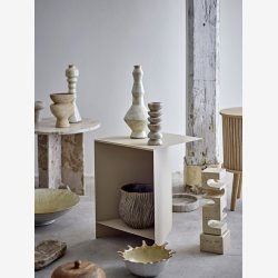 Bancroft Lysestage, Hvid, Terrakotta