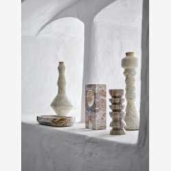 Bancroft Lysestage, Hvid, Terrakotta