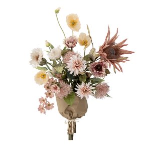 Dust Buket, Rosa, Kunstige Blomster