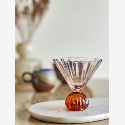 Taurin Cocktailglas, Rosa, Glas