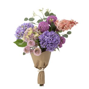Edge Buket, Lilla, Kunstige Blomster
