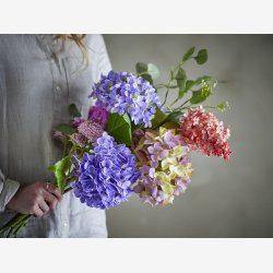Edge Buket, Lilla, Kunstige Blomster