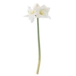 Amaryllis Stilk, Hvid, Kunstige Blomster