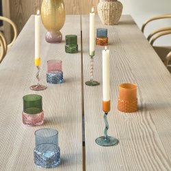 Villa Collection Styles Fyrfadsstage, bl�/amber