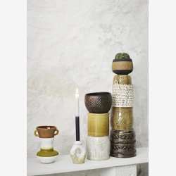 Stoneware Pots S�t Af 3 