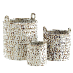 Stoneware Pots S�t Af 3 