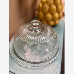 Fransk Vintage Glasfad 
