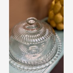 Fransk Vintage Glasfad 