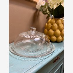 Fransk Vintage Glasfad 