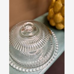 Fransk Vintage Glasfad 