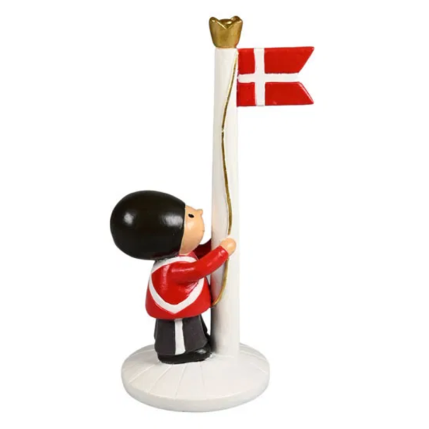 Soldat med Dannebrogsflag