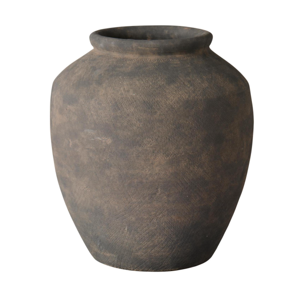 Krukke Minerva m/struktur �bning �:12,4 cm