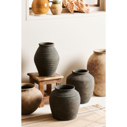 Krukke Minerva m/struktur �bning �:12,4 cm