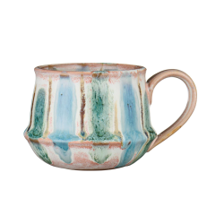 Krus m/hank Kalmar brede st�vbl� striber