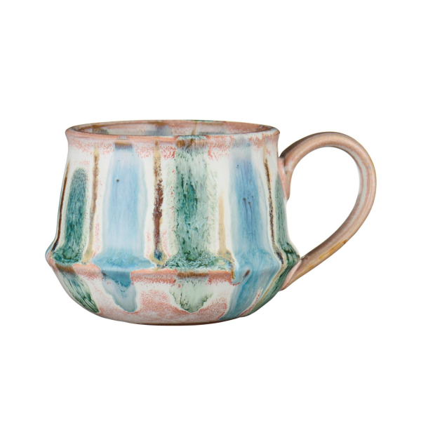 Krus m/hank Kalmar brede st�vbl� striber