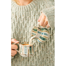 Krus m/hank Kalmar brede st�vbl� striber