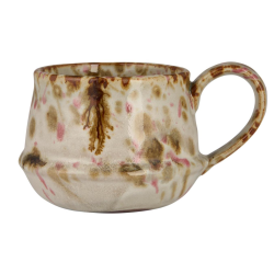 Krus m/hank Kalmar rosa og brunt farvespil