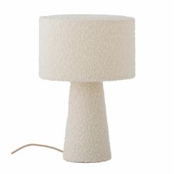 Emmie Bordlampe, Hvid, Polyeste