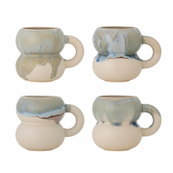 Luna Krus, Bl�, Stent�j S�t af 4 stk. 