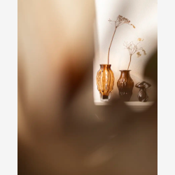 Glass vase Brun 