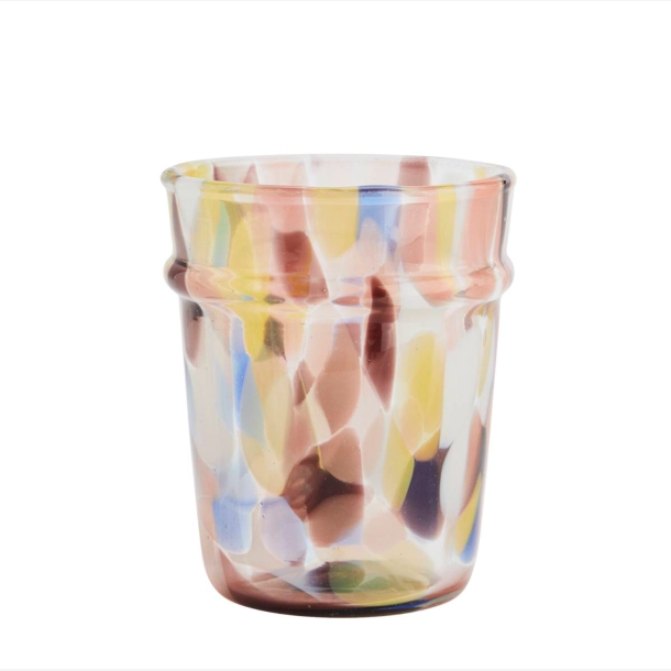 Coloured drinking glass
