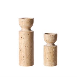 Minerva Fyrfadsstager � Creme 2 stk